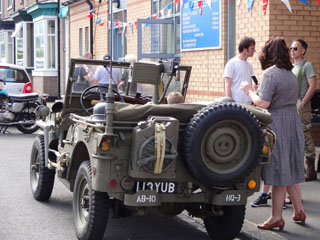 Photo 3  - 2013 Exhibition - Phil and Leslie return with their US Army Jeep.
